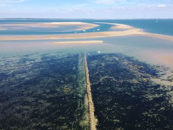 Aerial view of sea