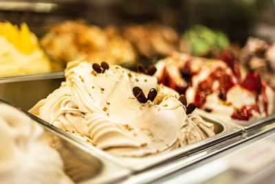 Close-up of ice cream for sale