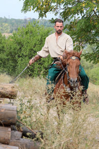 Cossacks train in martial arts on the island of khortitsa