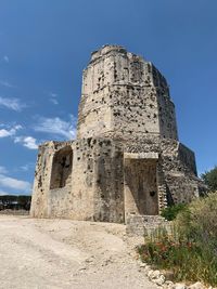 Low angle view of historical building against sky