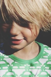 Close-up of cute girl
