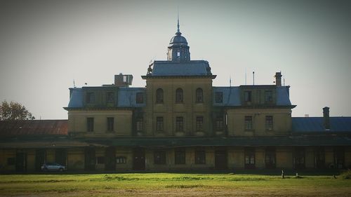 Low angle view of building against sky