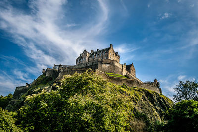 Low angle view of historical building against sky