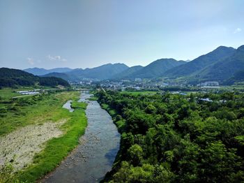 Scenic view of landscape against sky