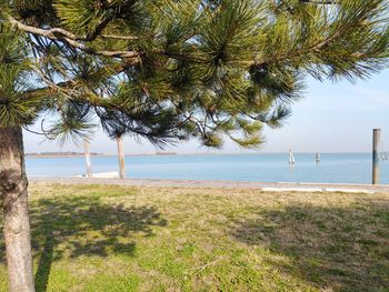 Scenic view of sea against sky