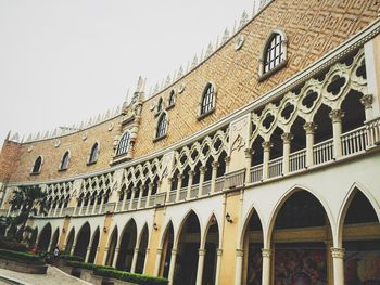 Low angle view of historic building