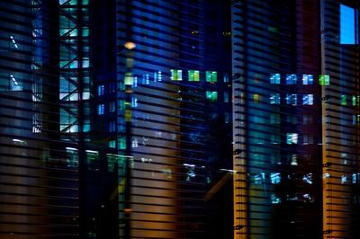 Low angle view of modern buildings in city