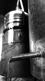 Close-up of abandoned building