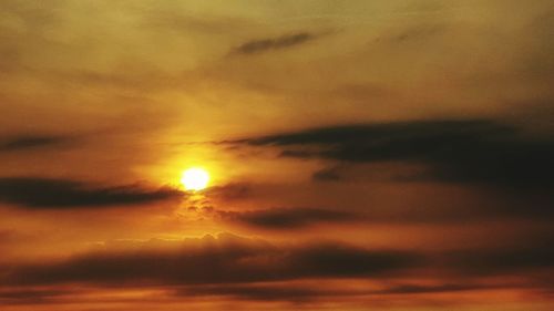 Scenic view of sky during sunset