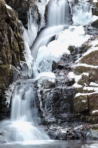 Close-up of waterfall