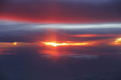 Scenic view of sky during sunset