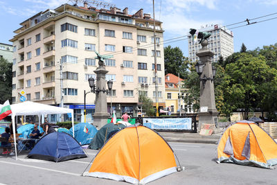 Street amidst buildings in city