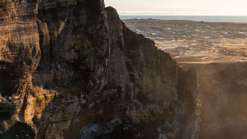 Rock formations at seaside