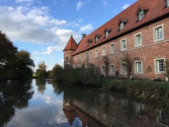 Reflection of built structures in water