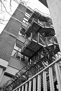 Low angle view of staircase in building