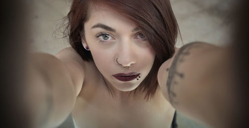 Portrait of young woman