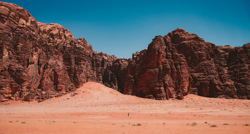 Scenic view of desert against sky