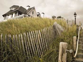 View of field against sky