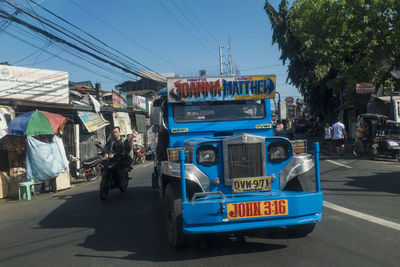 Cars on road