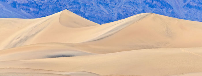 Sand dunes in desert