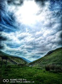 Scenic view of landscape against sky