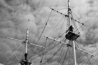 Low angle view of ferris wheel against sky