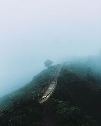 Scenic view of footpath against sky