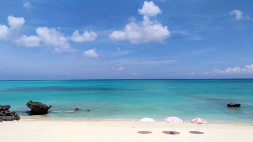 Scenic view of sea against sky