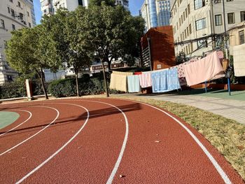 Street amidst buildings in city