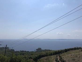 Scenic view of land against sky