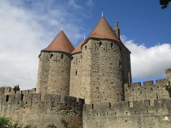 Low angle view of historic building