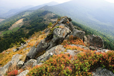 Scenic view of mountains