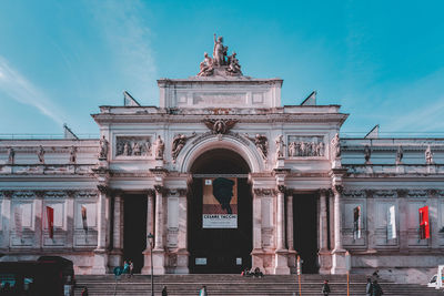 Low angle view of historical building