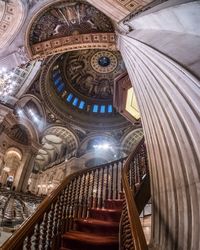 Low angle view of ceiling of cathedral