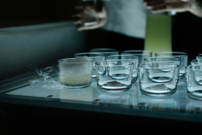 Close-up of food on table