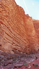 Rock formations on mountain