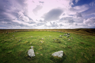 Scenic view of landscape against sky