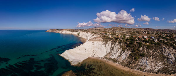 Panoramic view of sea against sky