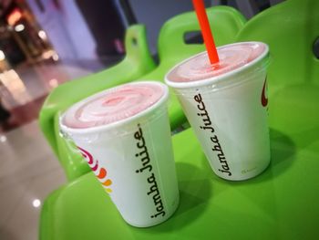 Close-up of drink on table