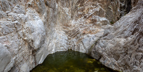 Scenic view of waterfall