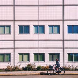 People in parking lot