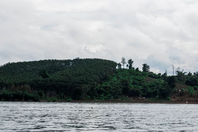 Scenic view of river against sky