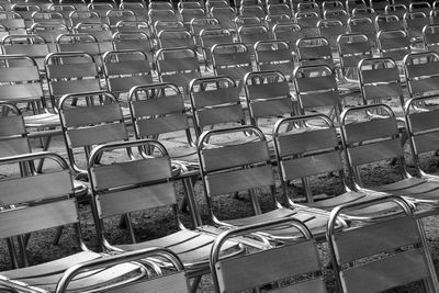 Full frame shot of chairs