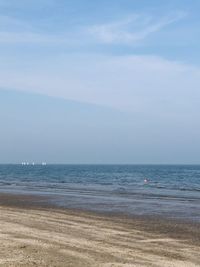 Scenic view of sea against sky