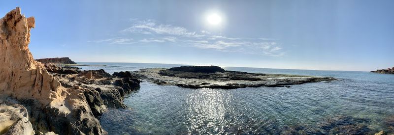 Panoramic view of sea against sky