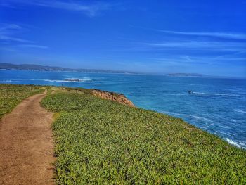 Scenic view of sea against sky