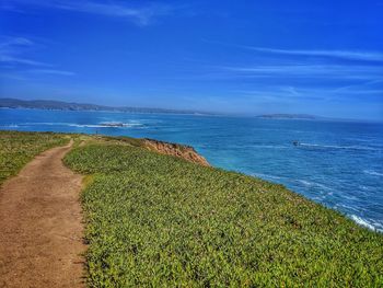 Scenic view of sea against sky