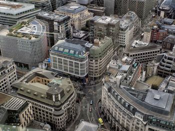 High angle view of cityscape