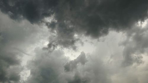 Low angle view of dramatic sky