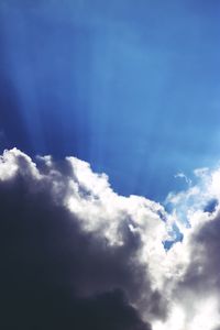 Low angle view of cloudy sky